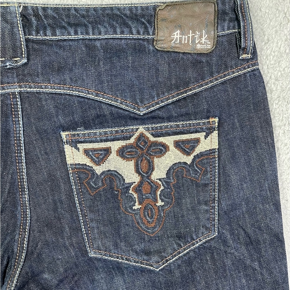 Vintage‎ y2k antik denim embroidered jeans View 5
